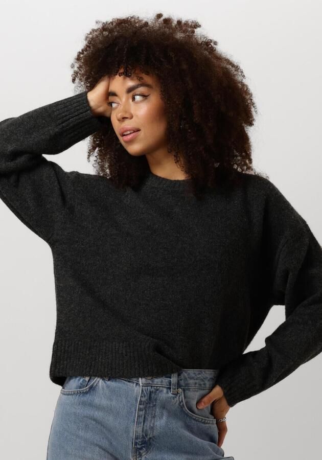 NEO NOIR Antraciet Gebreide Blouse Stijlvol Comfort Gray Dames - Foto 4