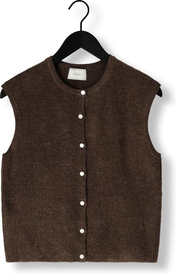 NEO NOIR Dames Truien & Vesten Everest Knit Vest Bruin - Foto 2