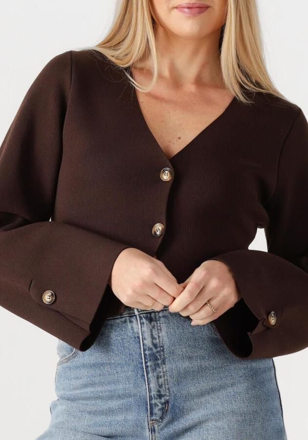 NEO NOIR Dames Truien & Vesten Fulvia Knit Blouse Bruin - Foto 3
