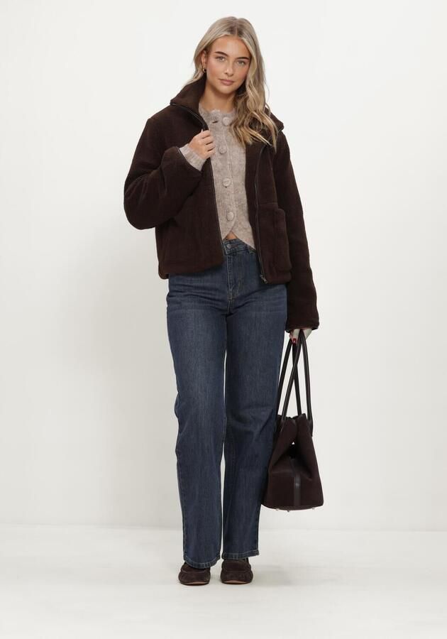 NEO NOIR Dames Truien & Vesten Gio Fluffy Knit Cardigan Beige - Foto 3