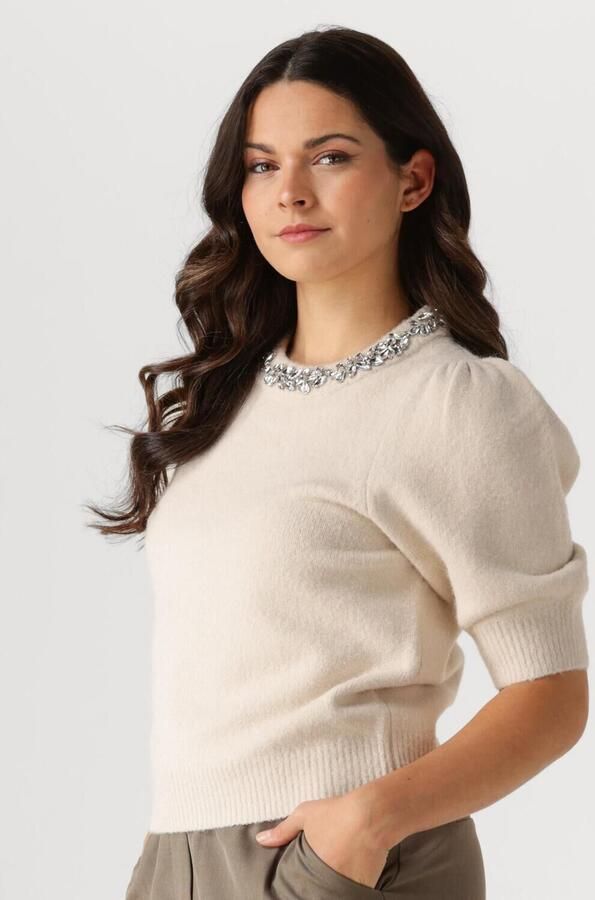 NEO NOIR Dames Truien & Vesten Maia Stone Knit Blouse Ecru - Foto 4