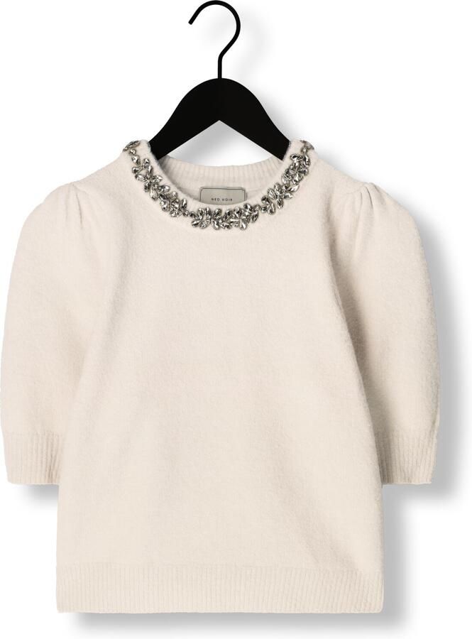 NEO NOIR Dames Truien & Vesten Maia Stone Knit Blouse Ecru