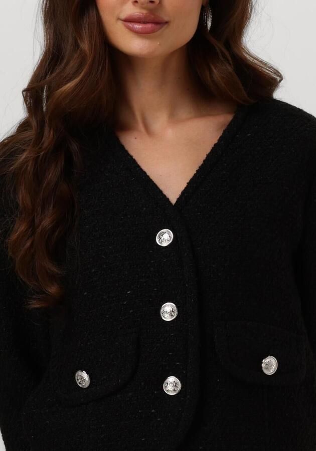 NEO NOIR Dames Truien & Vesten Manua Boucle Jacket Zwart - Foto 3