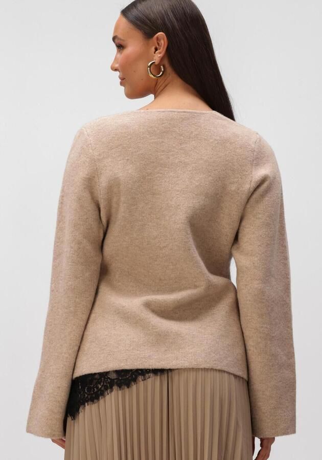 NEO NOIR Dames Truien & Vesten Marie Louise Knit Cardigan Beige - Foto 3