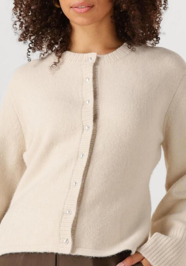 NEO NOIR Dames Truien & Vesten Mixie Knit Cardigan Ecru - Foto 2