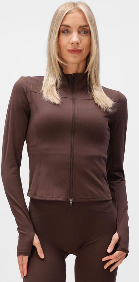 NEO NOIR Dames Truien & Vesten Nolana Zip Blouse Bruin