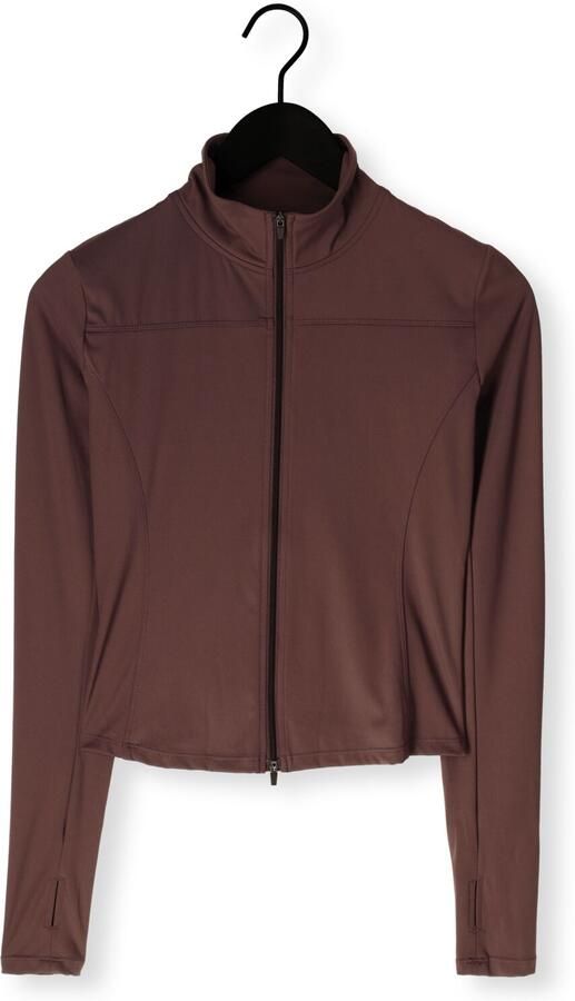 NEO NOIR Dames Truien & Vesten Nolana Zip Blouse Bruin - Foto 3