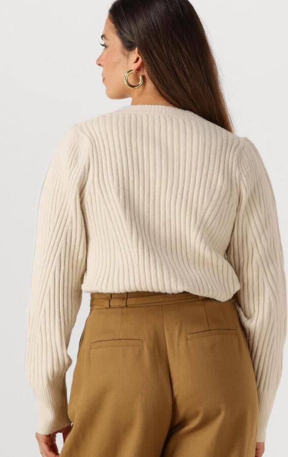 NEO NOIR Dames Truien & Vesten Puli Knit Cardigan Creme - Foto 3