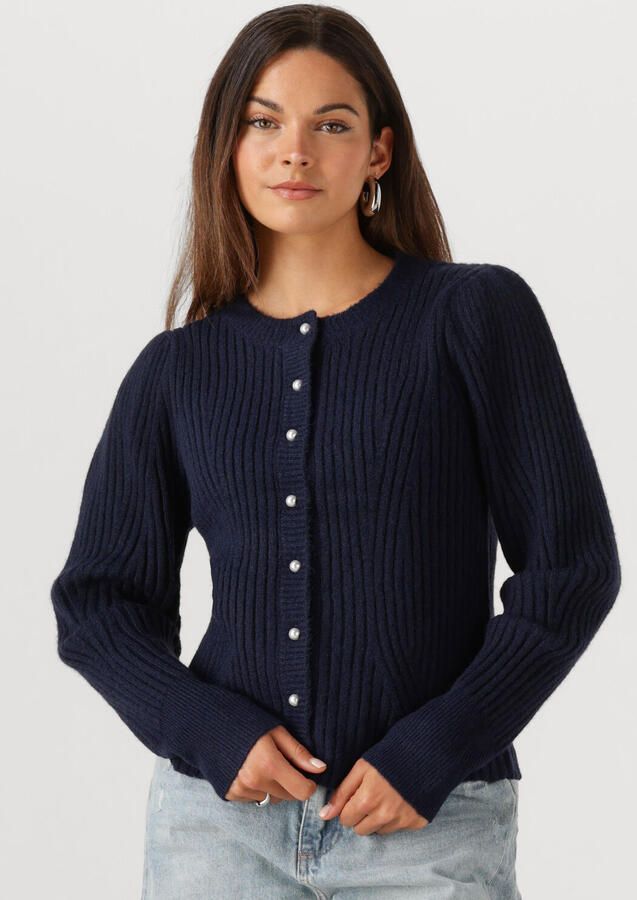 NEO NOIR Dames Truien & Vesten Puli Knit Cardigan Donkerblauw - Foto 4