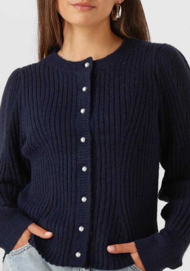 NEO NOIR Dames Truien & Vesten Puli Knit Cardigan Donkerblauw