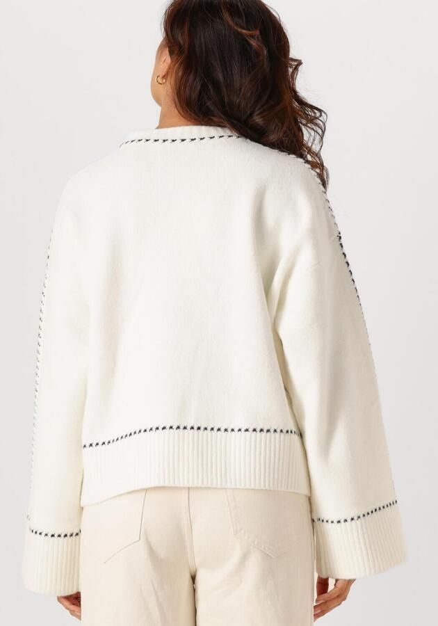 NEO NOIR Dames Truien & Vesten Roeme Knit Stitch Blouse Gebroken Wit - Foto 2