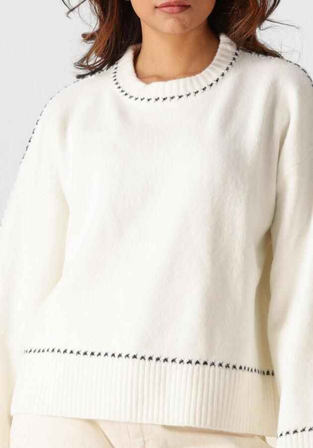NEO NOIR Dames Truien & Vesten Roeme Knit Stitch Blouse Gebroken Wit - Foto 3