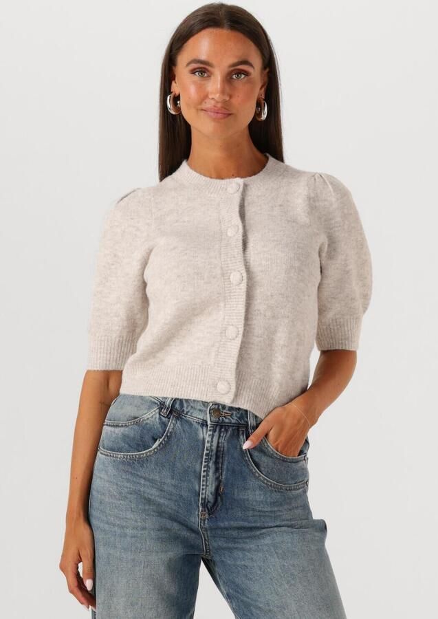 NEO NOIR Dames Truien & Vesten Trudy Knit Cardigan Ecru - Foto 4
