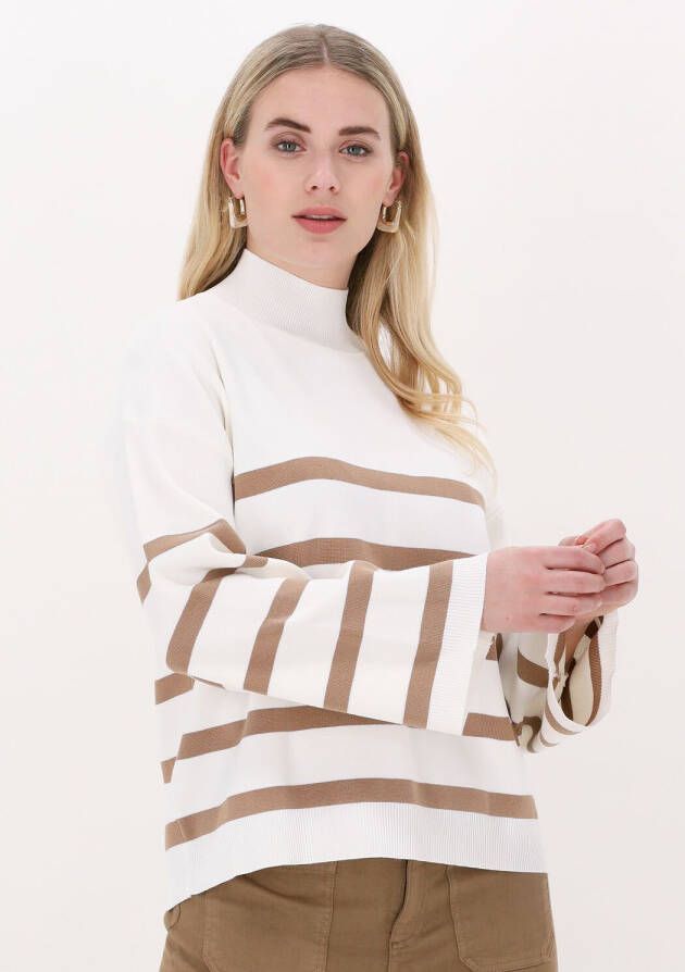 Neo Noir Witte Trui Ena Stripe Knit