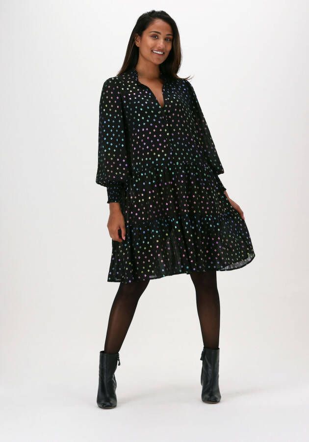 Neo Noir Zwarte Midi Jurk Blunt Dress