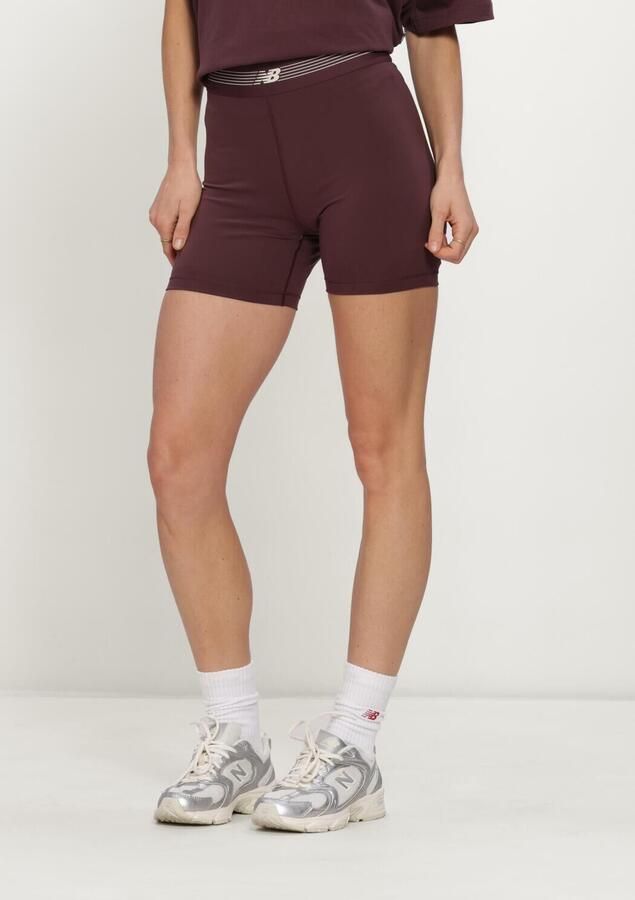 NEW BALANCE Dames Broeken Ac Fitted Short 5" Bordeaux