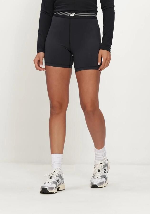 NEW BALANCE Dames Broeken Ac Fitted Short 5" Zwart