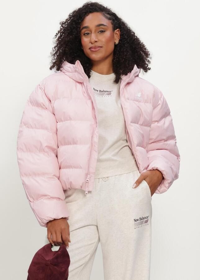NEW BALANCE Dames Jassen Boston Puffer Jacket Roze