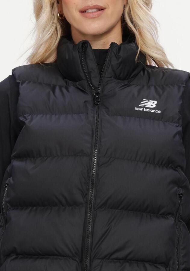 NEW BALANCE Dames Jassen Boston Puffer Vest Zwart - Foto 2