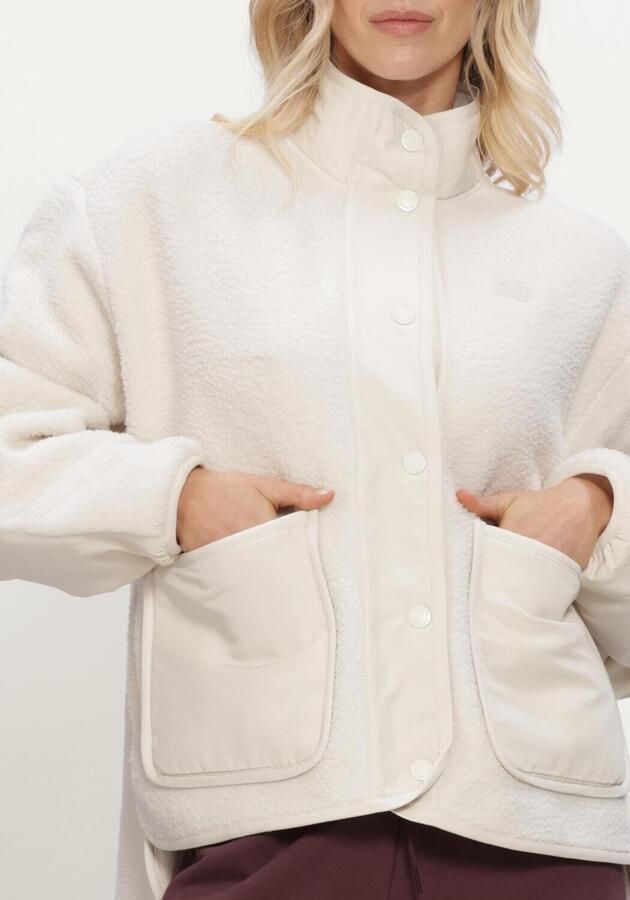 NEW BALANCE Dames Jassen High Pile Fleece Jacket Beige - Foto 3