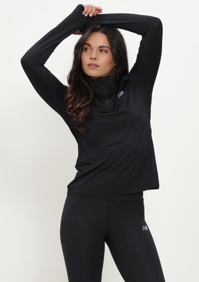 NEW BALANCE Dames Truien & Vesten Sport 1 4 Zip Zwart