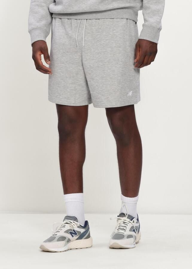 New Balance French Terry Sport Essentials Lange Shorts Gray Heren