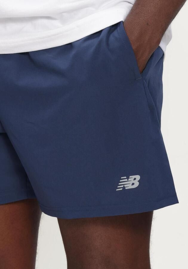 NEW BALANCE Heren Broeken Se Sh 5 In Donkerblauw - Foto 4