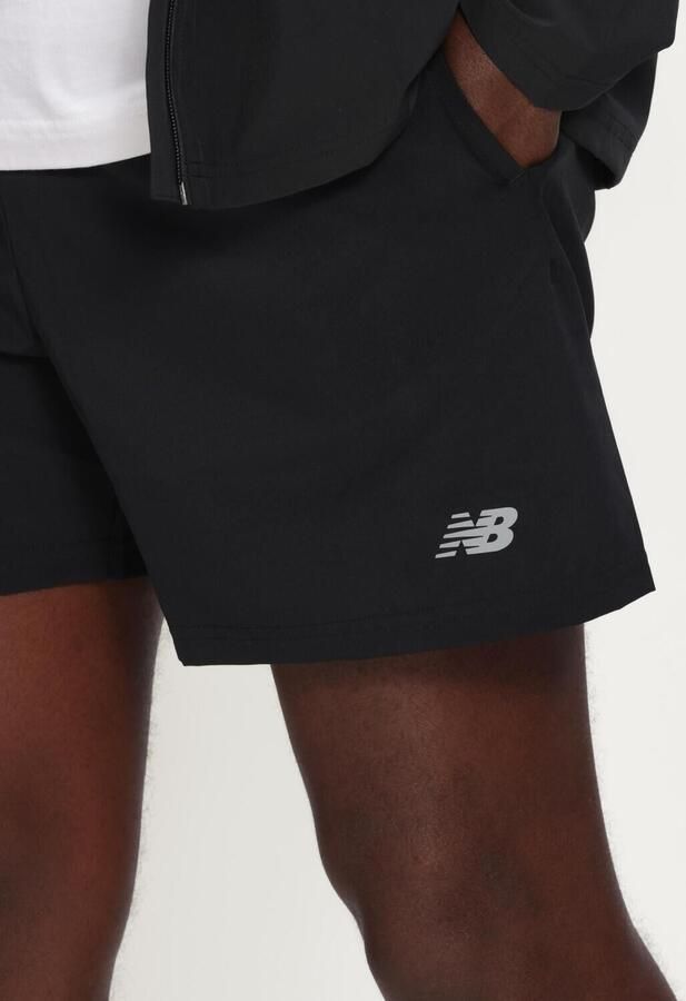 NEW BALANCE Heren Broeken Se Sh 5 In Zwart - Foto 4