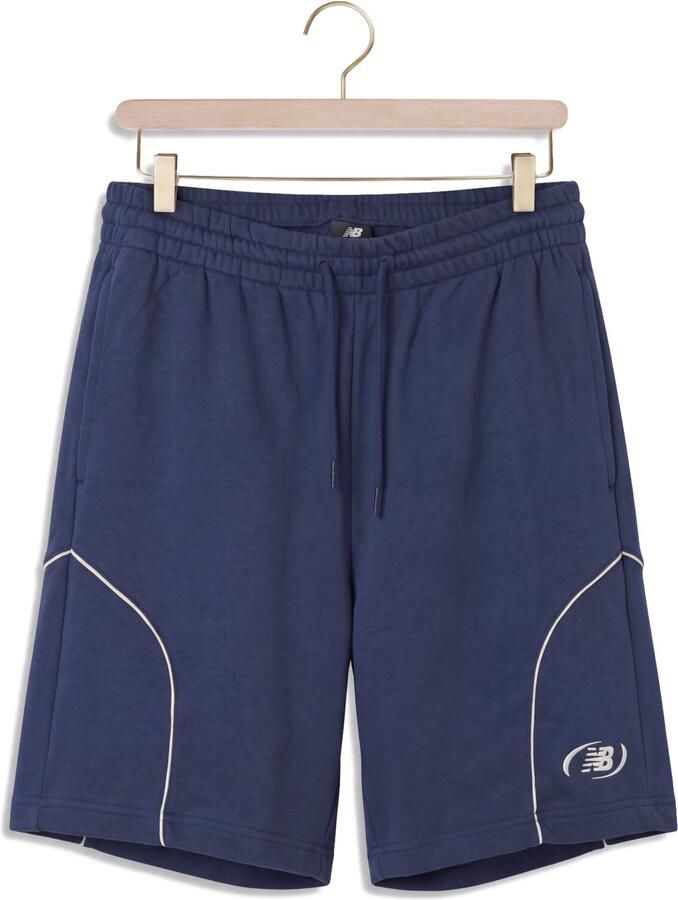 NEW BALANCE Heren Broeken Trackside French Terry Short 7 Donkerblauw - Foto 2
