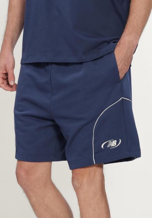 NEW BALANCE Heren Broeken Trackside French Terry Short 7 Donkerblauw - Foto 4