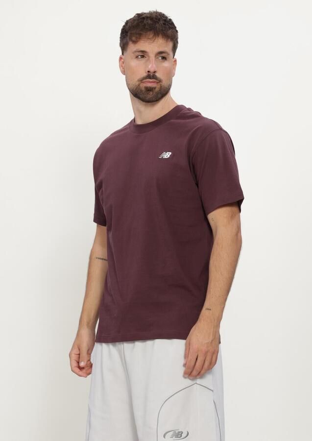 NEW BALANCE Heren Polo's & T-shirts Se Ctn Ss Bordeaux