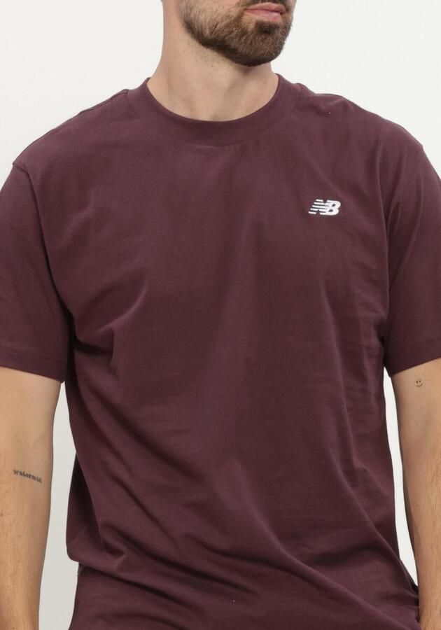 NEW BALANCE Heren Polo's & T-shirts Se Ctn Ss Bordeaux - Foto 4