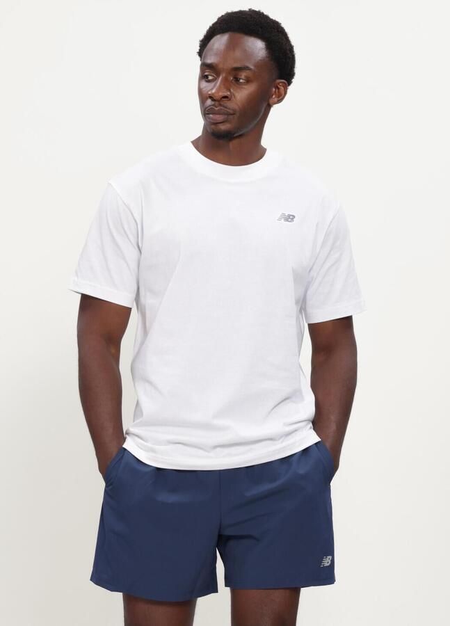 New Balance Heren T-shirt Lente Zomer Collectie 100% Katoen White Heren