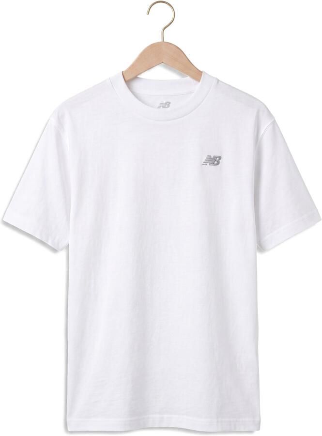 New Balance Heren T-shirt Lente Zomer Collectie 100% Katoen White Heren - Foto 2