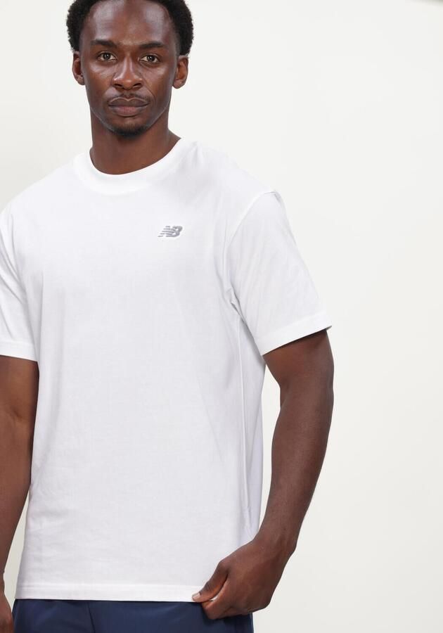 New Balance Heren T-shirt Lente Zomer Collectie 100% Katoen White Heren - Foto 4