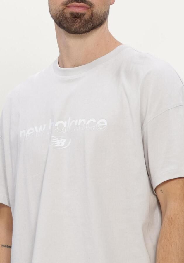 NEW BALANCE Heren Polo's & T-shirts Ts Ss Jr Wit - Foto 4