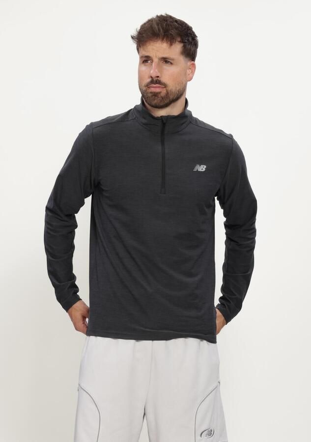 NEW BALANCE Heren Truien & Vesten Spa Dye Q Zp Antraciet