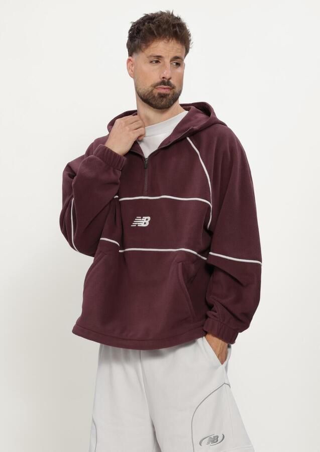 NEW BALANCE Heren Truien & Vesten Ts Pf Hd Bordeaux