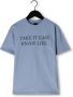 NIK & NIK Jongens Polo's & T-shirts Take It Easy T-shirt Blauw - Thumbnail 1