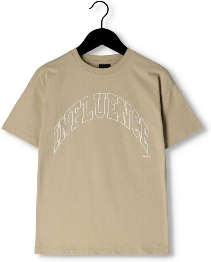 NIK & NIK Jongens Polo's & T-shirts Influence T-shirt Bruin