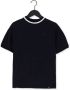 NIK & NIK Jongens Polo's & T-shirts Pique Logo T-shirt Donkerblauw - Thumbnail 1