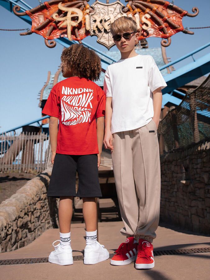 NIK & NIK Jongens Broeken Carson Pants Taupe