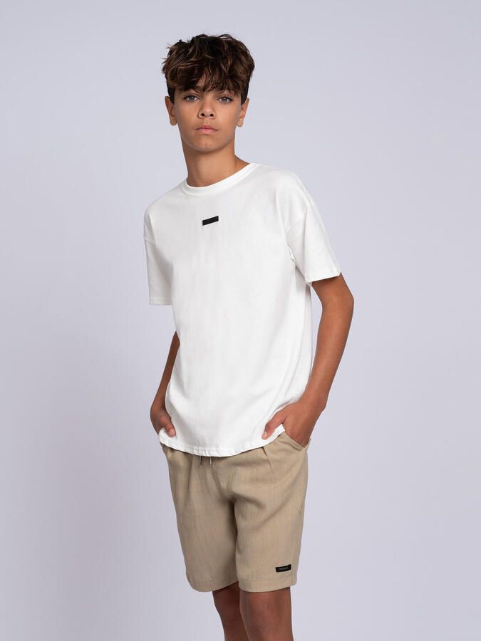 NIK & NIK Jongens Broeken Luis Short Beige