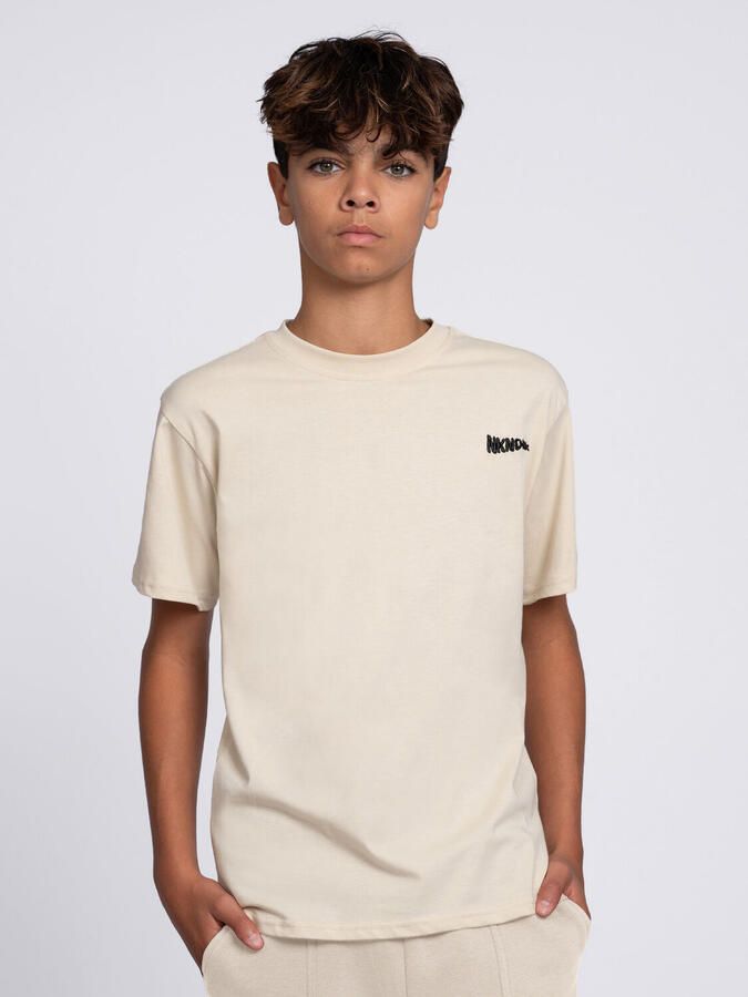 NIK & NIK Jongens Polo's & T-shirts Aace T-shirt Ecru