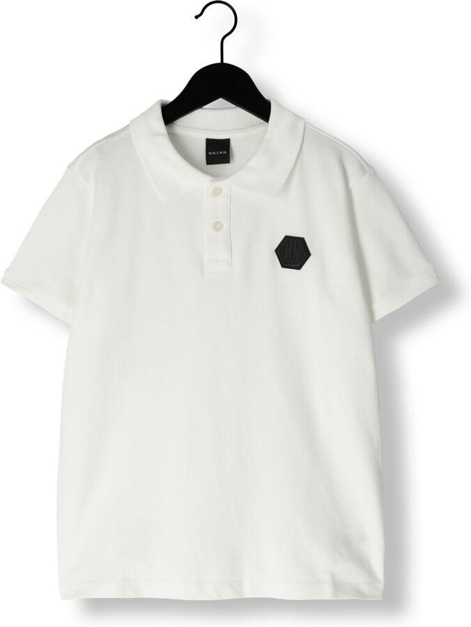 NIK & NIK Jongens Polo's & T-shirts Atlas Relaxed Polo Wit - Foto 3