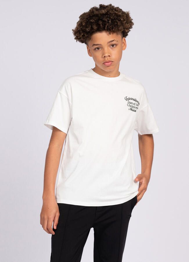 NIK & NIK Jongens Polo's & T-shirts Champion T-shirt Wit - Foto 2