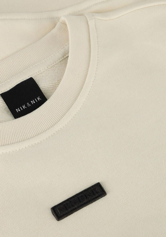 NIK & NIK Jongens Truien & Vesten Bloom Oversized Sweatshirt Ecru - Foto 3