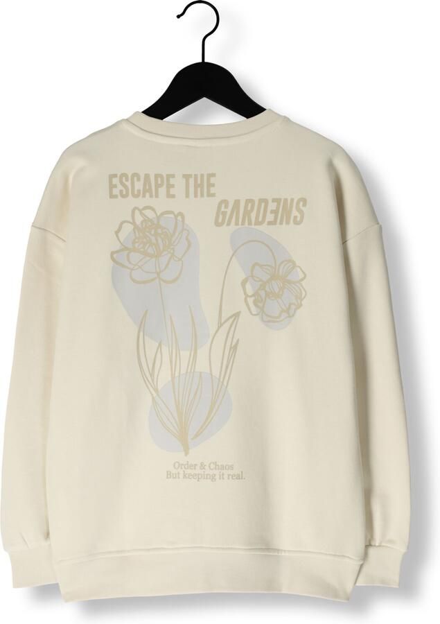 NIK & NIK Jongens Truien & Vesten Bloom Oversized Sweatshirt Ecru