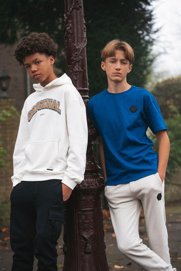 NIK & NIK Jongens Truien & Vesten Original Hoodie Ecru - Foto 2