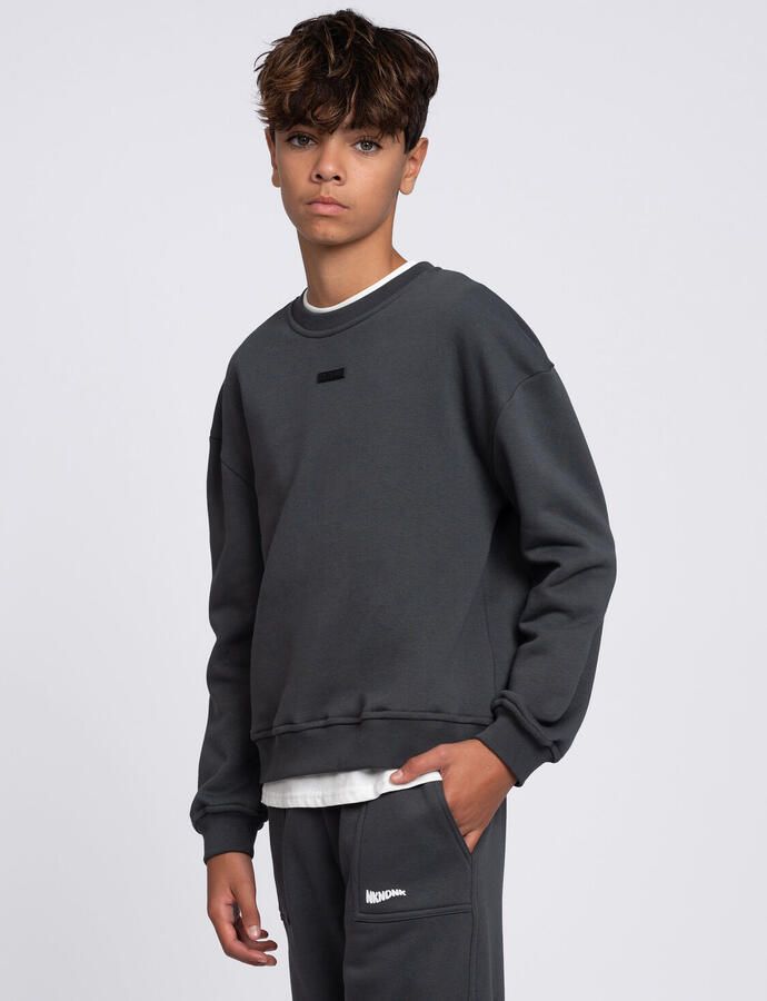 NIK & NIK Jongens Truien & Vesten Rocco Oversized Sweatshirt Zwart